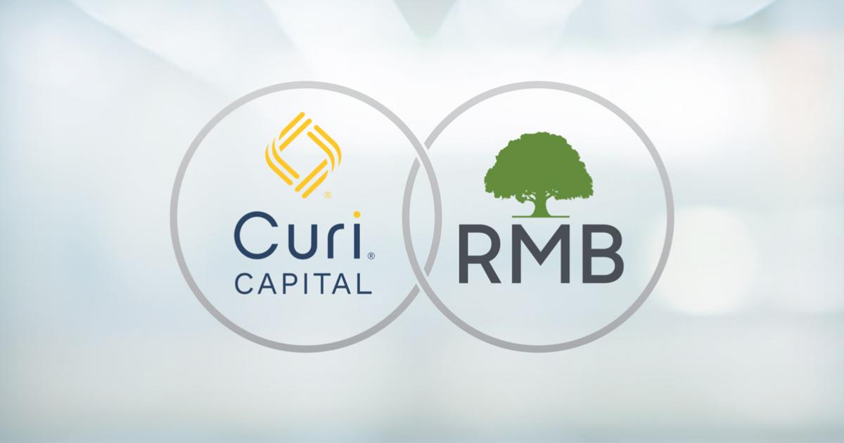 Curi Capital logo and RMB logo connected by rings