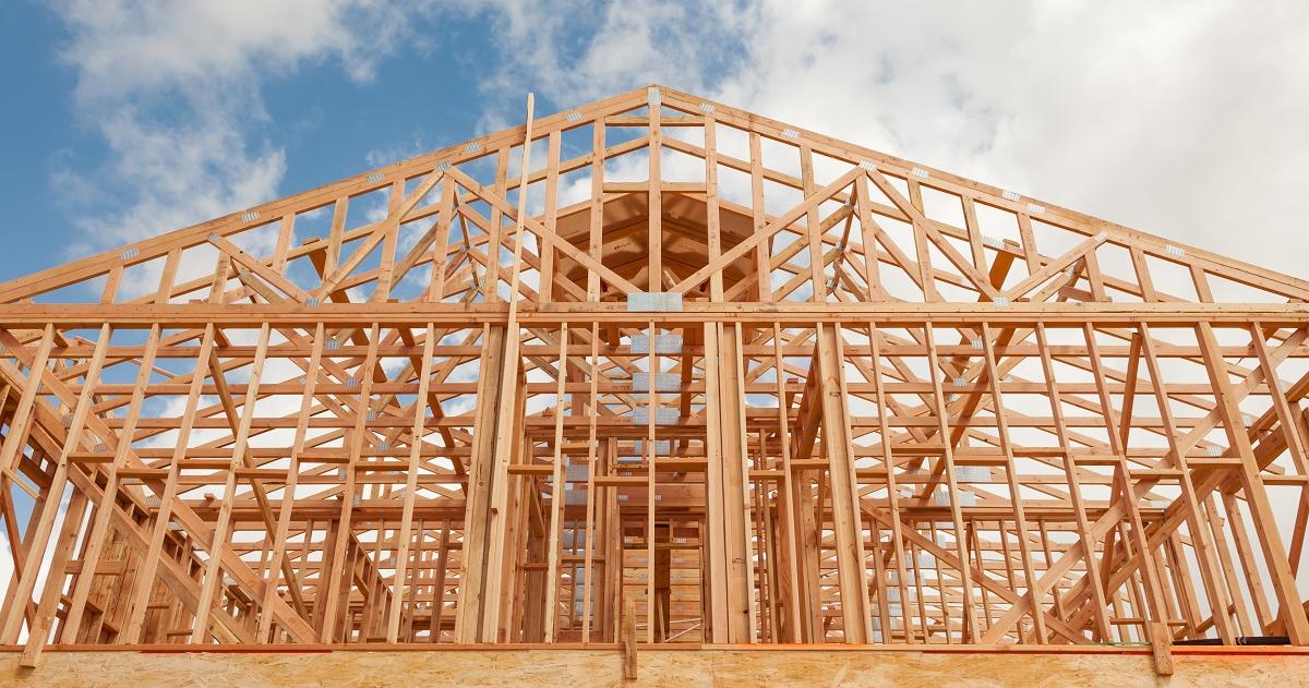 Image of a house in the process of being built