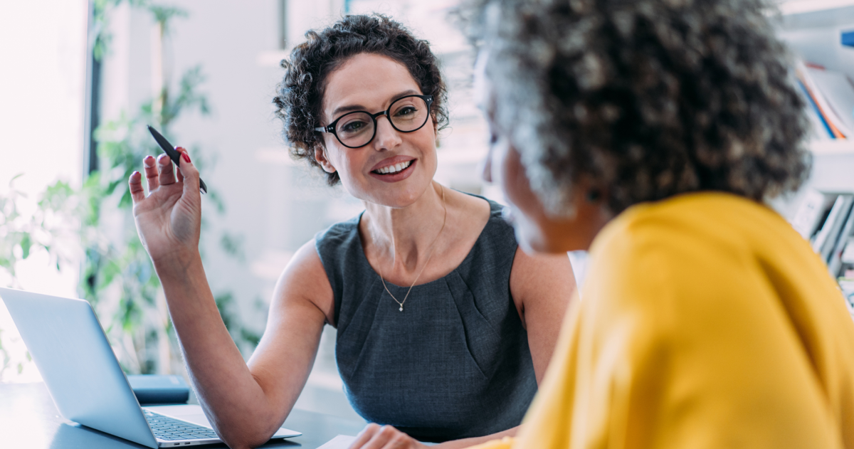 Female breadwinner reviewing financial plan