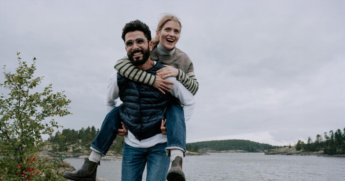 Couple at the lake