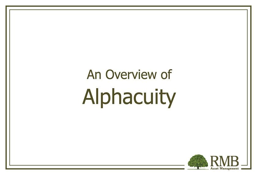 An Overview of Alphacuity